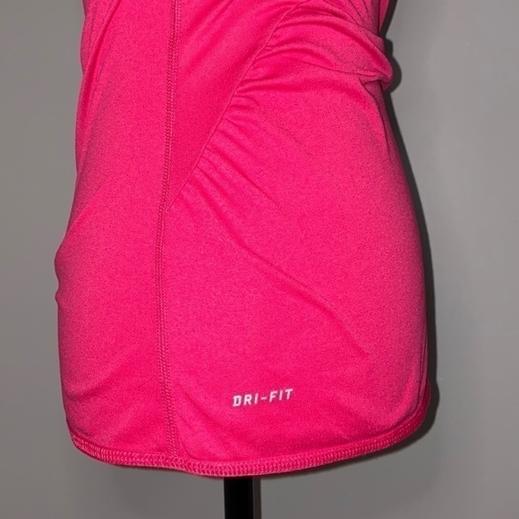 Nike Pink Racerback Side Ruffle Tank Top S - Picture 8 of 16